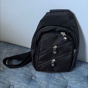 Black Crossbody Sling Bag